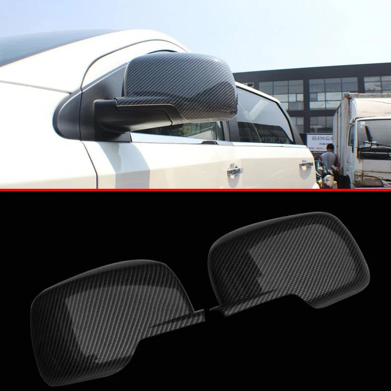 

Стильная зеркальная Обложка для Dodge Journey 2013 2014 2015 из углеродного волокна, отделка, автомобильные аксессуары, наклейки