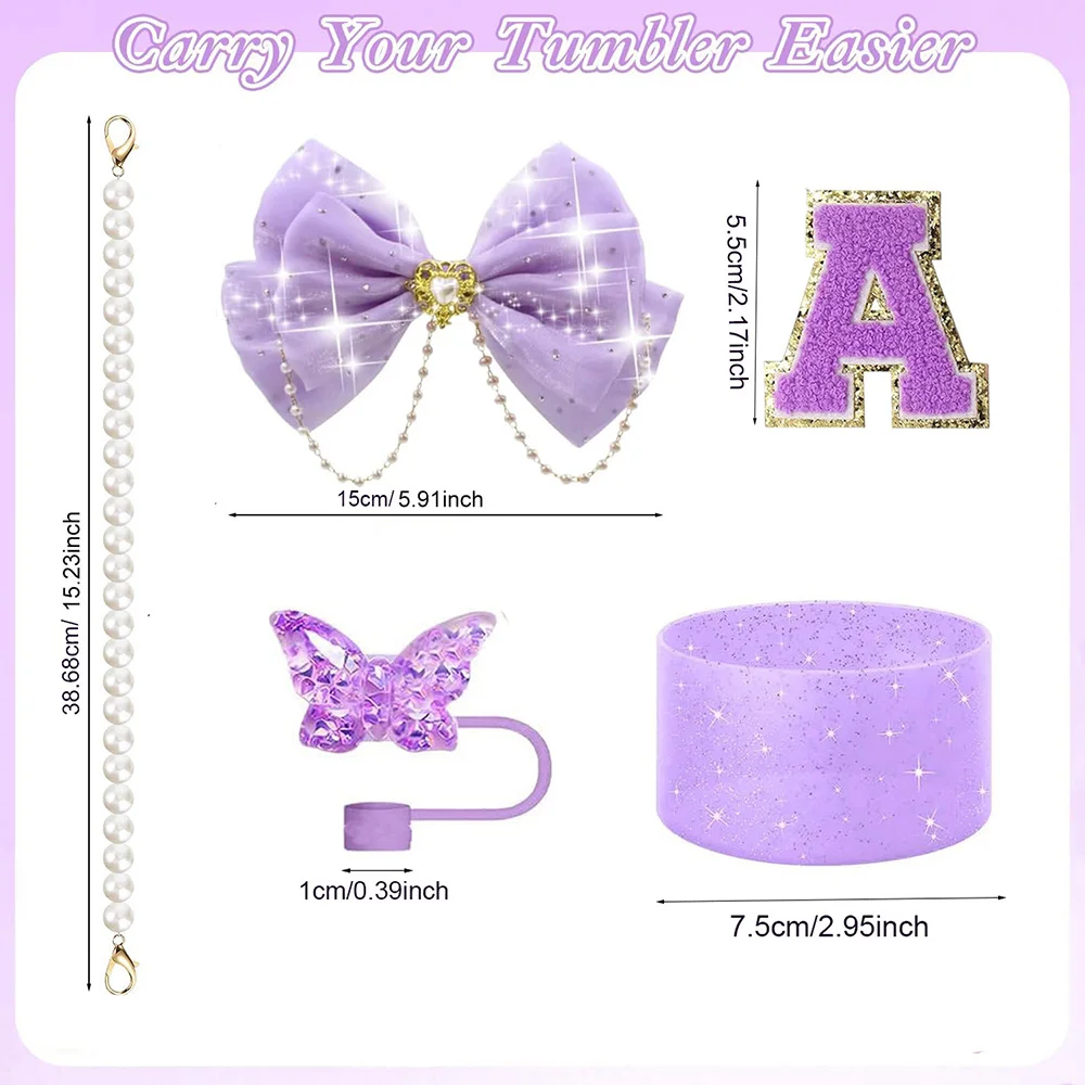 Violett 12tlg. Tassen-Zubehör-Set für Stanley 40oz.