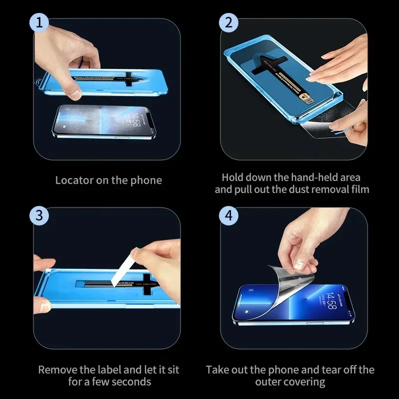 Oleophobic Coating Dust-Free Screen Protector with Easy Installation
