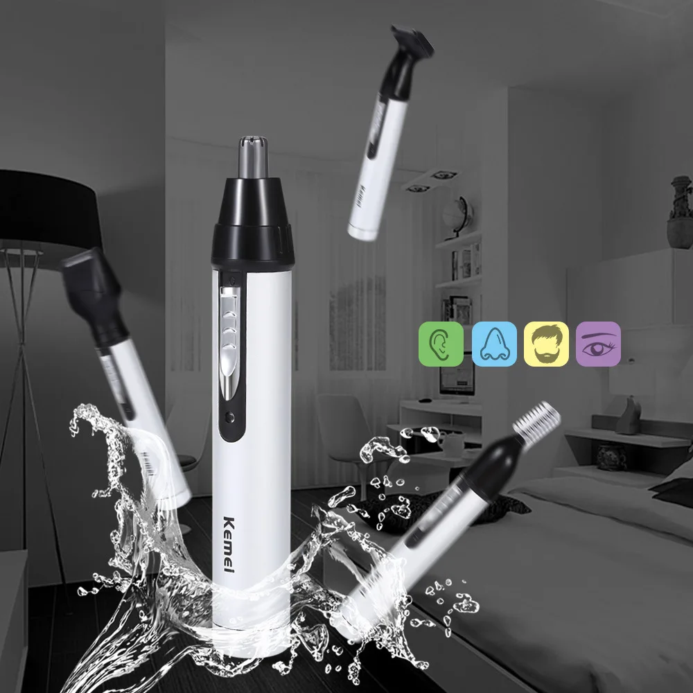 Origina 4in1 Rechargeable Nose Ear Hair Trimmer For Men&Women Grooming Kit Electric Eyebrow Beard Trimer Nose And Ears Trimmer 4