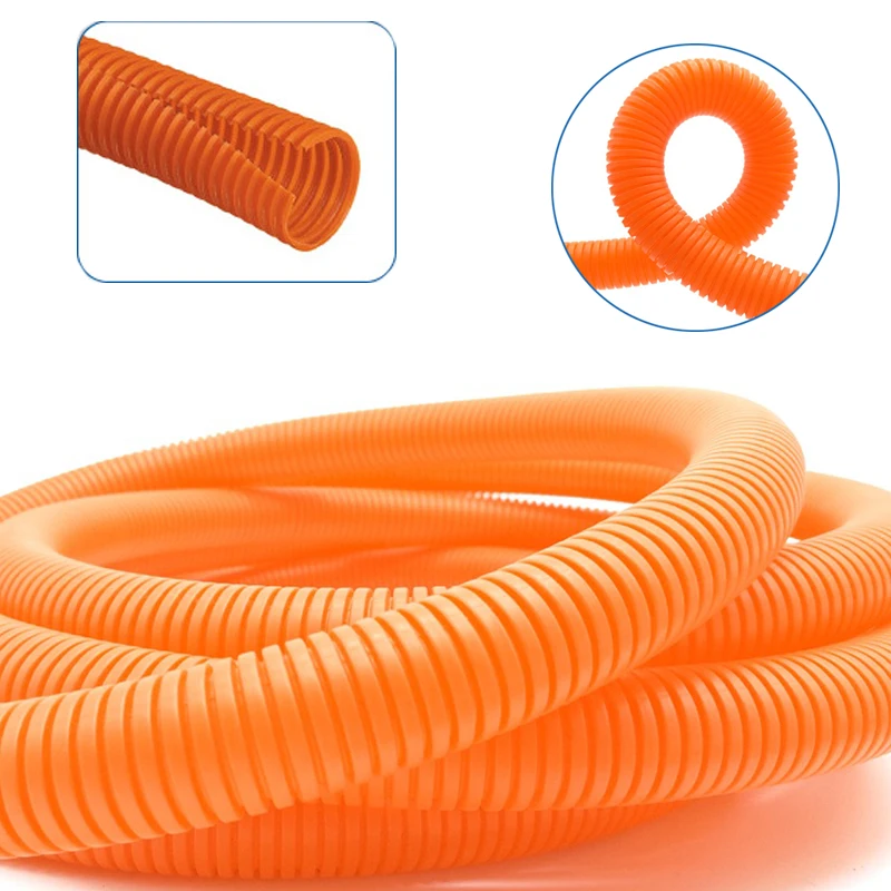 PP Insulated Corrugated Pipe Wire Threading Hose 7mm-28mm Plastic Corrugated Pipe Protective Sleeve