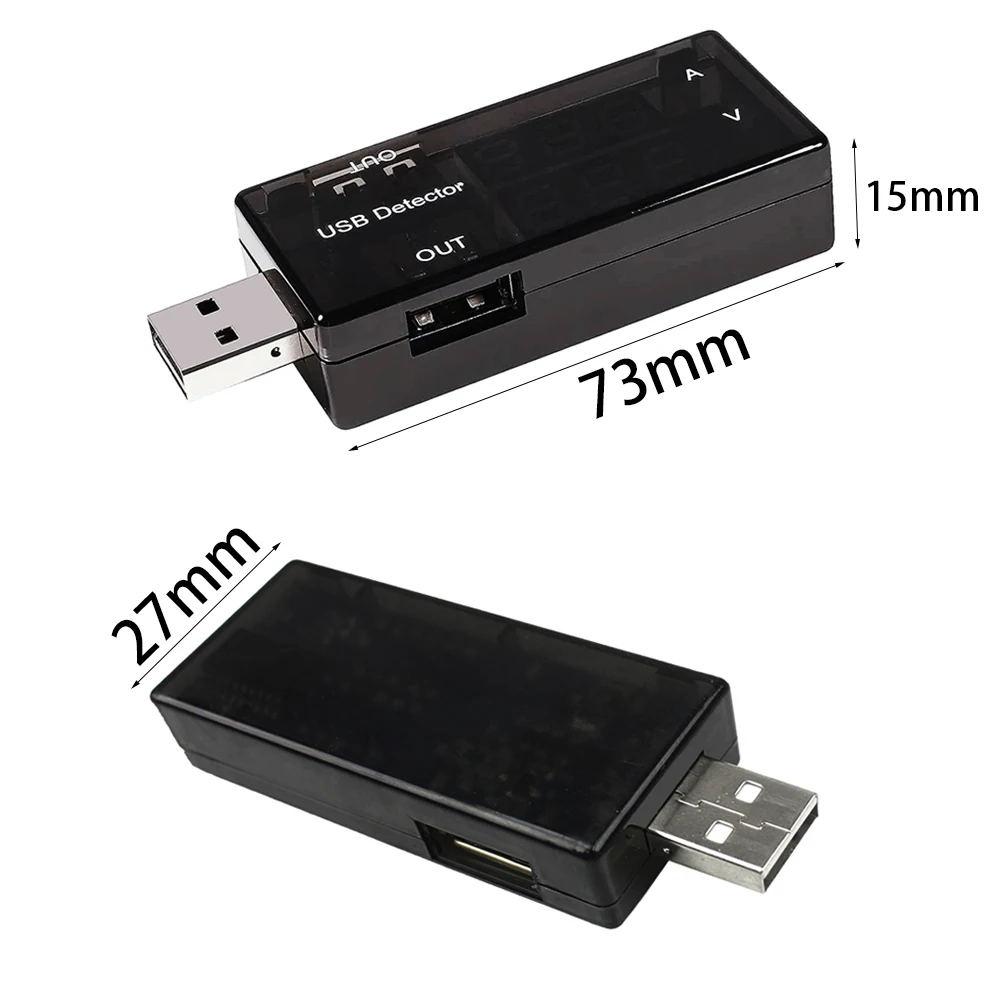 Tester USB Digitale 2 Pezzi - Misuratore Tensione E Corrente LCD Con Display Blu/Rosso - Foto 4