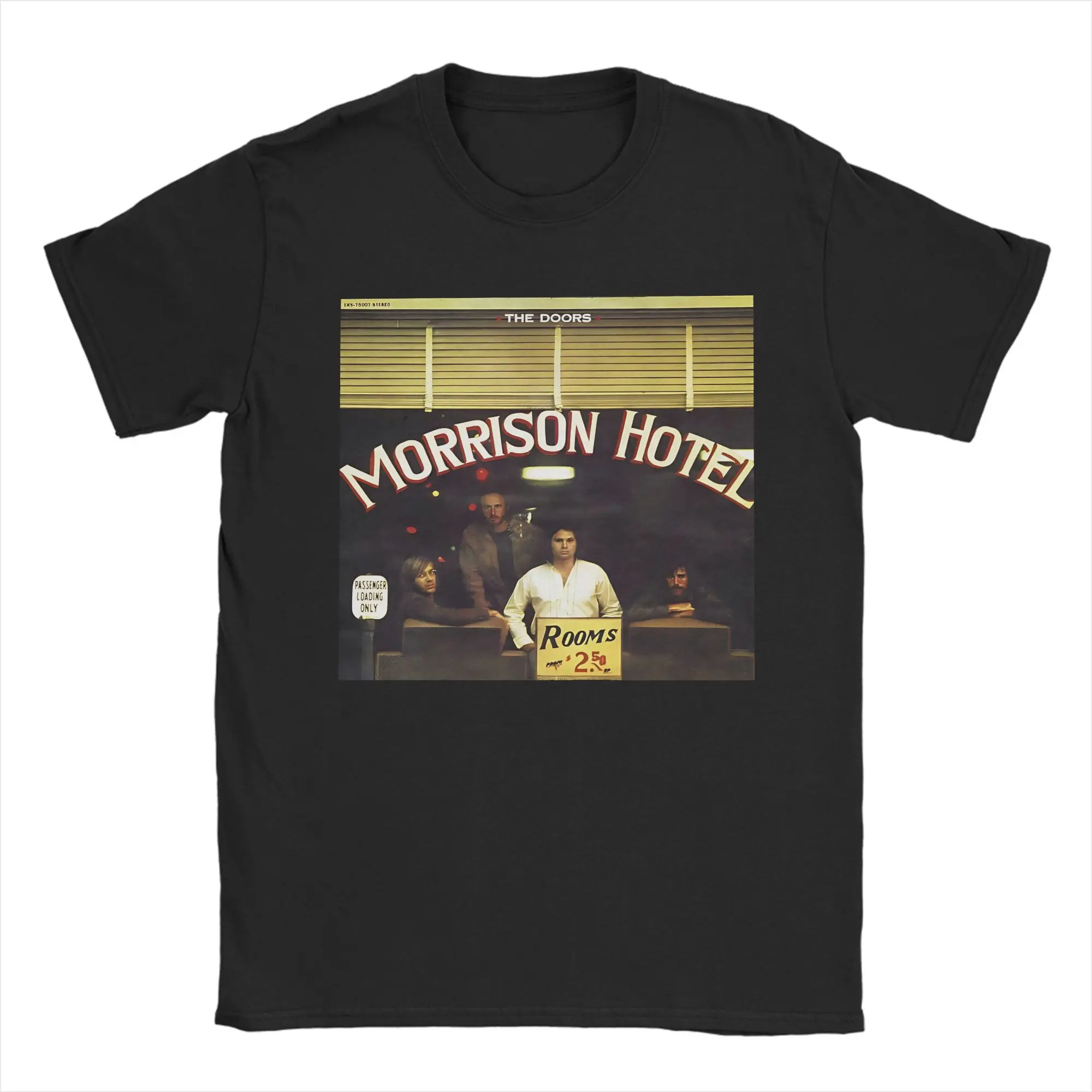Men's T-Shirts The Doors   Retro Band 60s Vintage Leisure Cotton Tees Short Sleeve  T Shirts O Neck Tops New Arrival