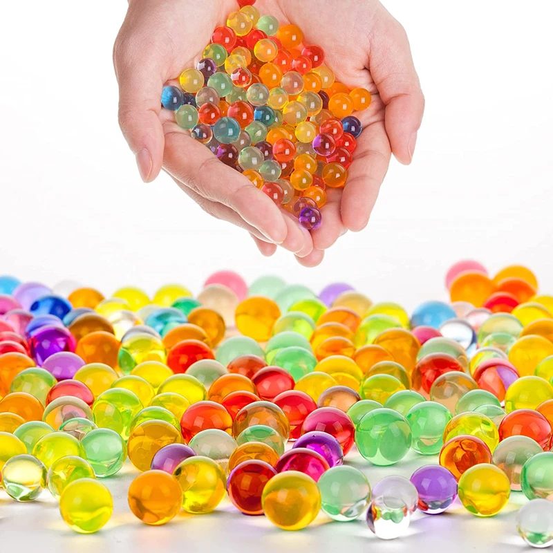New Non Toxic Water Beads Small and Large Jumbo Water Beads Rainbow Mixed Jelly  Beads Water Gel Balls Sensory Toys Decoration - AliExpress