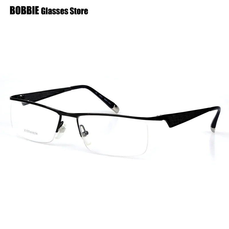 

2023 Japanese Brand Glasses Frame Men Eyeglasses Z-Titanium Ultralight Half Rim Anti Blue Light Computer Reading Myopia Gafas