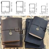 1pc Handmade Genuine Leather Notebook - Vintage Cowhide Sketchbook for Travelers and Artists 5