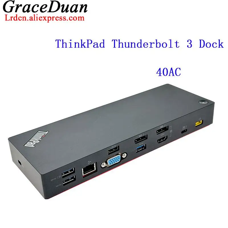 Thunderbolt 3 Dock 40Ac Switch Dbb9003L1 Docking Station Usb Type-C 4K 60Hz Dp Hdmi Vga Rj45 Per Laptop Lenovo Thinkpad 03 X7543