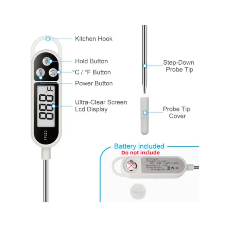 Household Food Thermometer TP300 Digital Kitchen Thermometer For Meat Cooking Food Probe BBQ Electronic Oven Kitchen Tools