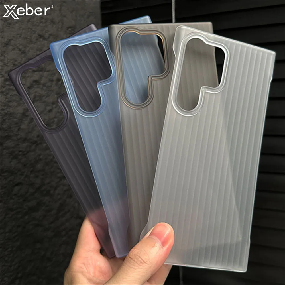 Ultra-Thin Frameless Transparent Matte Phone Case - Shockproof Hard Protection Cover