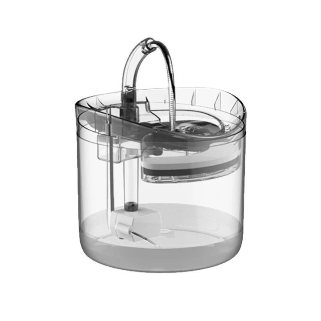 1.8L Automatic Pet Water Fountain with Filter, BPA-Free Dog & Cat Bowl, Faucet Design, Quiet Pump, Multi-Level Flow, LED Indicat