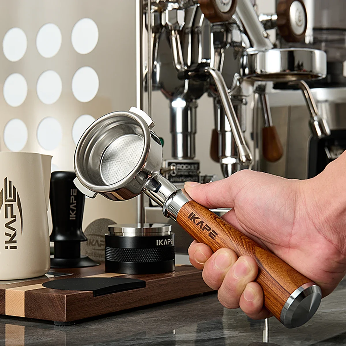 فلتر القهوة بدون قاع من IKAPE لـ Delonghi/Barsetto...