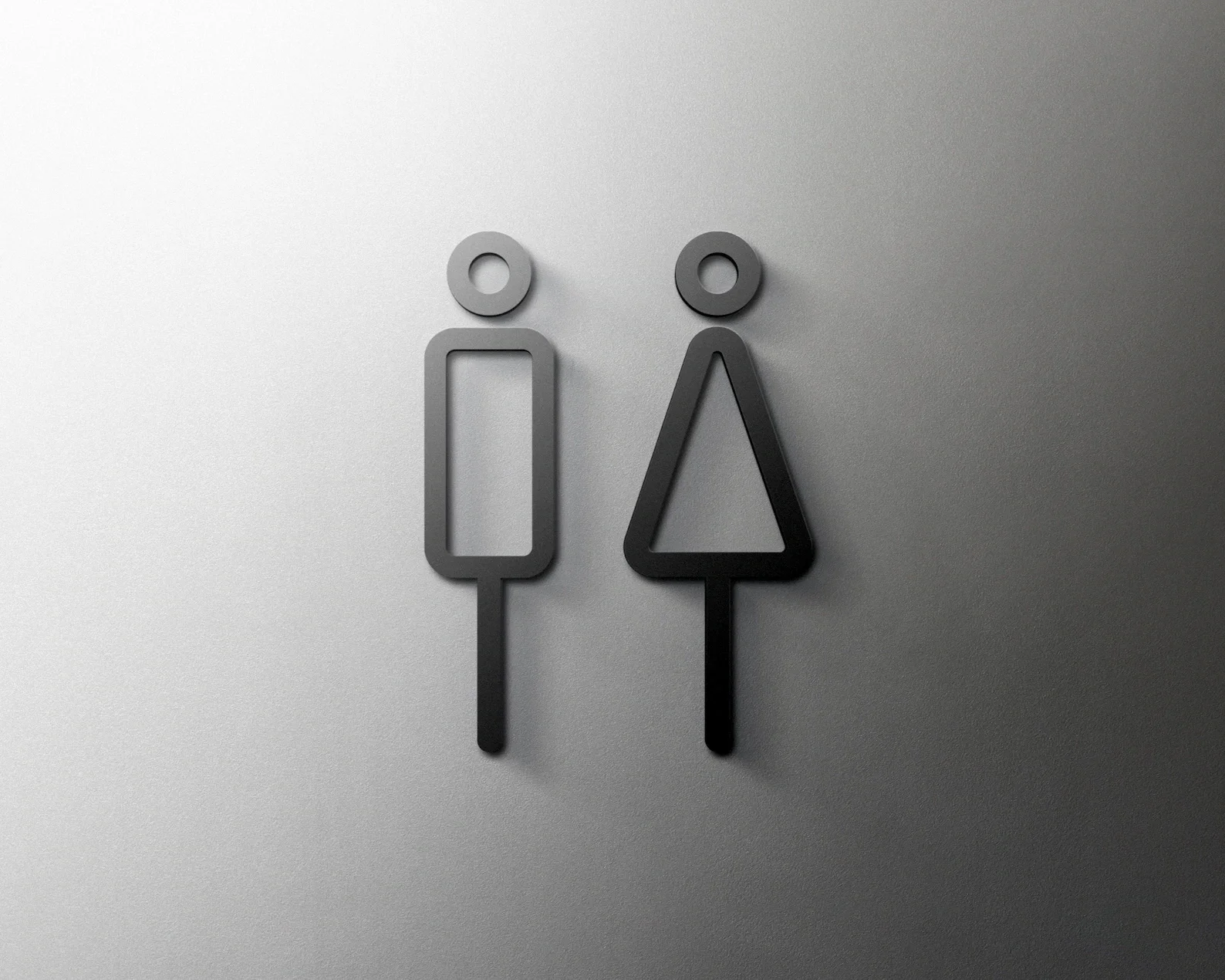 Description Picture 6 of itemShopping mall supermarket residential modern home art decoration sign bathroom Acrylic toilet door number wall sticker