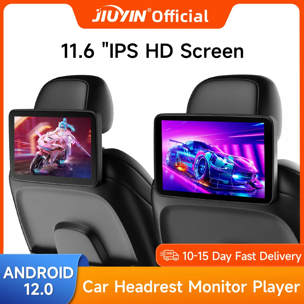 Car Headrest Android Touch Screen Monitor Tablet To Automobile Rear