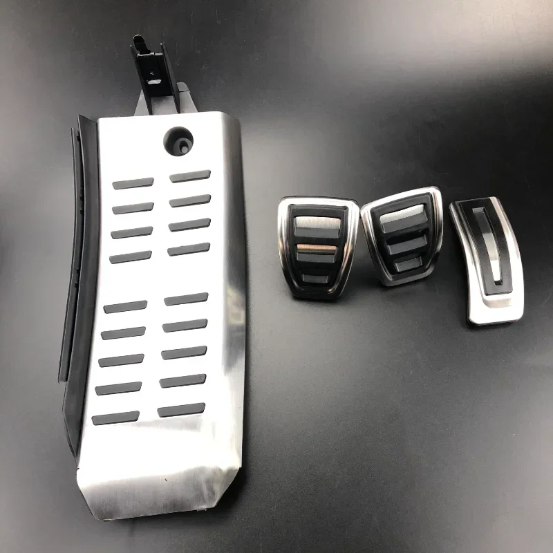 Accelerator Brake Clutch Footrest Pedal for Audi A6 (4F) C6 S6 2008-2012 Automatic Stainless Steel Modified Pad car accessories,car pedals