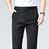 Plus Size Trousers Men Business Suit Pants Stretch Formal Dress Pants Big Man Classic Black Trousers 5