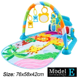 Infant Fitness Play Gym with Musical Activity Toys and Crawling Blanket - Early Education Gift (25)