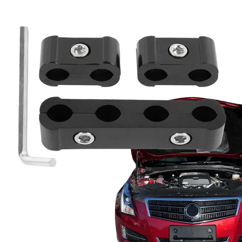 

Зажим для сепаратора проводов, 3 шт., зажим для топливных линий, зажим для линий из алюминиевого сплава, зажим для сепаратора проводов, зажим для разделения шлангов, водонепроницаемый, четыре