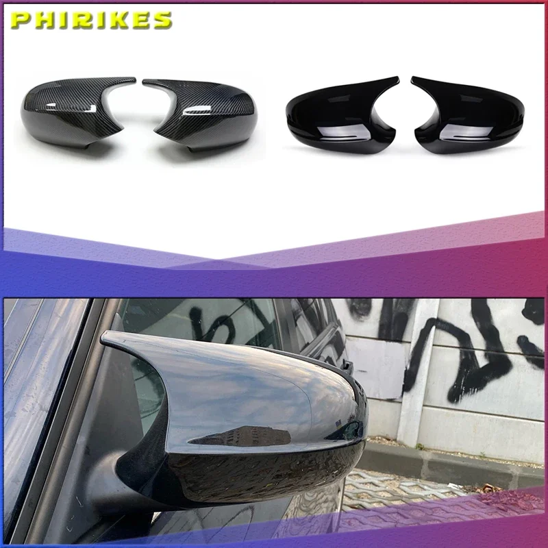 

1Pair E81 E82 Mirror Covers Car Side Rearview Mirror Cap Cover Trim For BMW E81 E82 E87 E88 E90 E91 E92 E93 LCI Facelifted Model