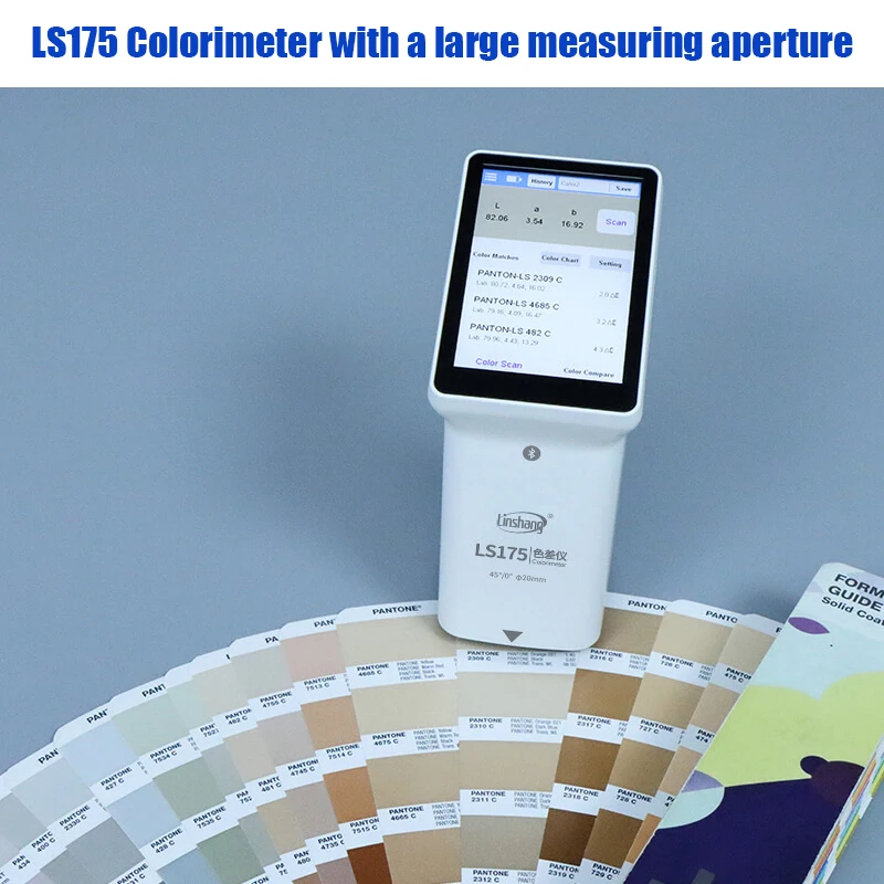 LS172/LS173/LS175 Digital Colorimeter Color Meter Colormeter  45°/0° D65 Light Source Paint Easy to Use Touch Screen D/8° 6