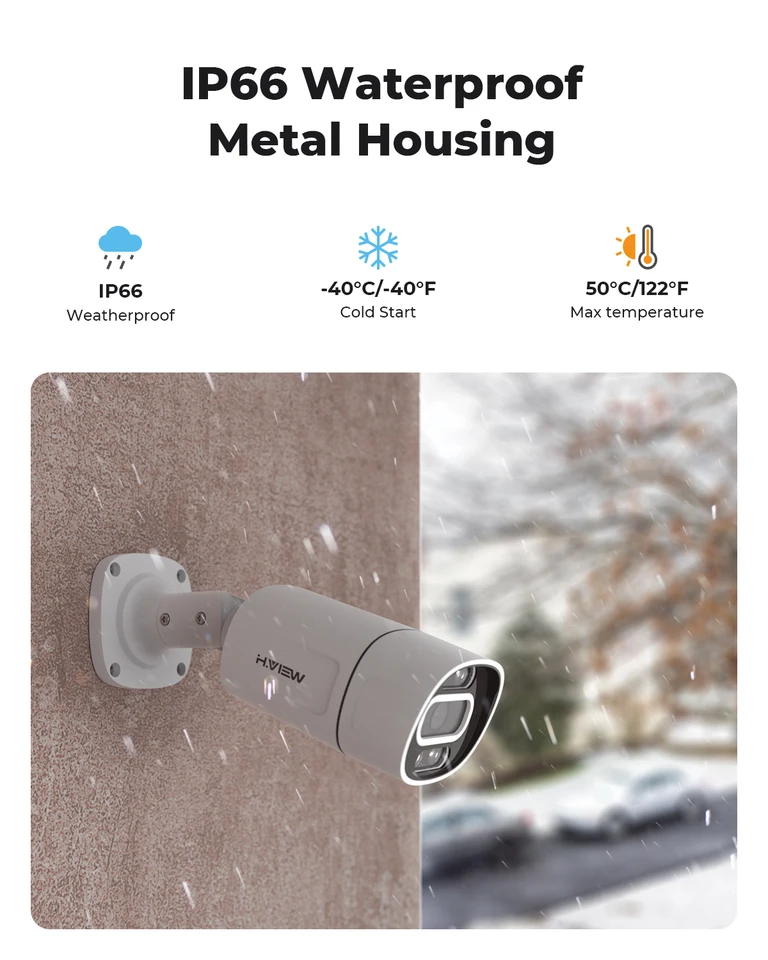 4K Ultra HD Security Camera System with AI Detection