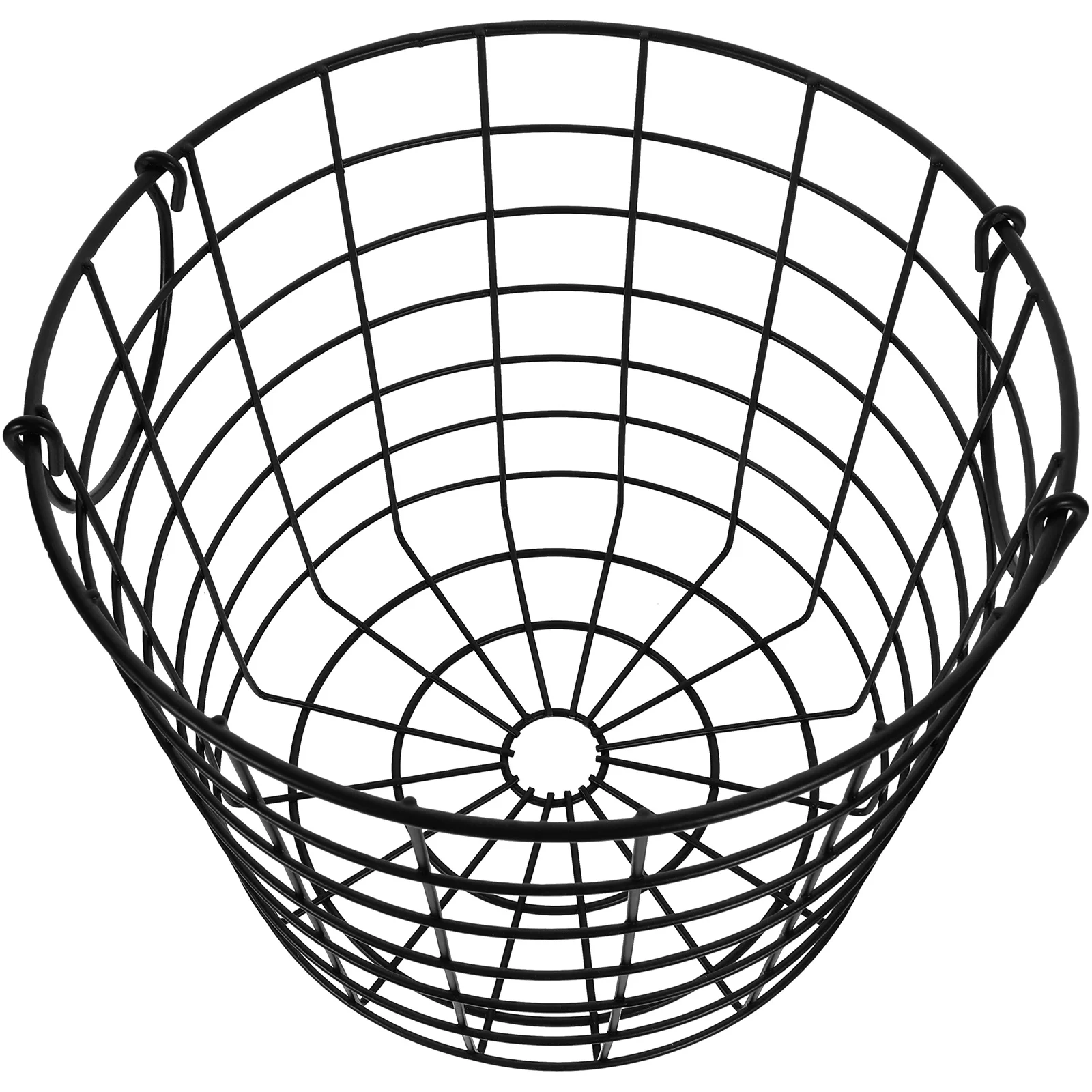 

Metallic Line Simple Iron Mesh Dirty Clothes Basket Fruits Storage Laundry with Handle