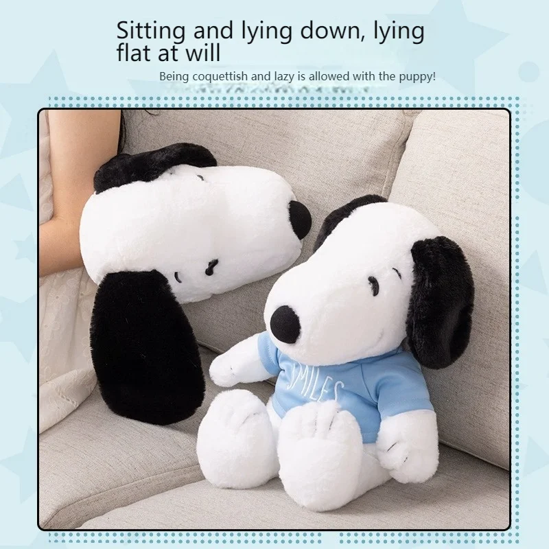 Plush Toys Miniso Animation Plush Snoopy Plush Toy For Children Cartoon Dog Pillow Kawaii Sofa Cushion Cute Room Decoration Gift