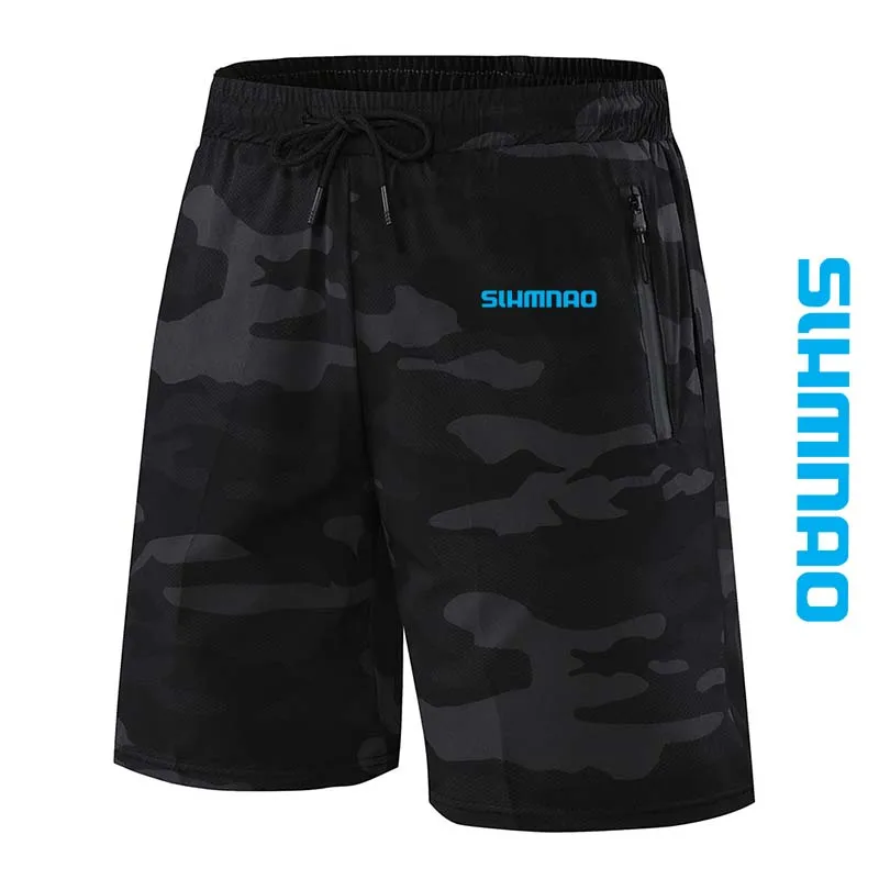 Summer Men's Outdoor Sports, Running, Quick Drying Shorts, Cycling, Fitness, Casual Five Quarter Pants, Fishing Pants