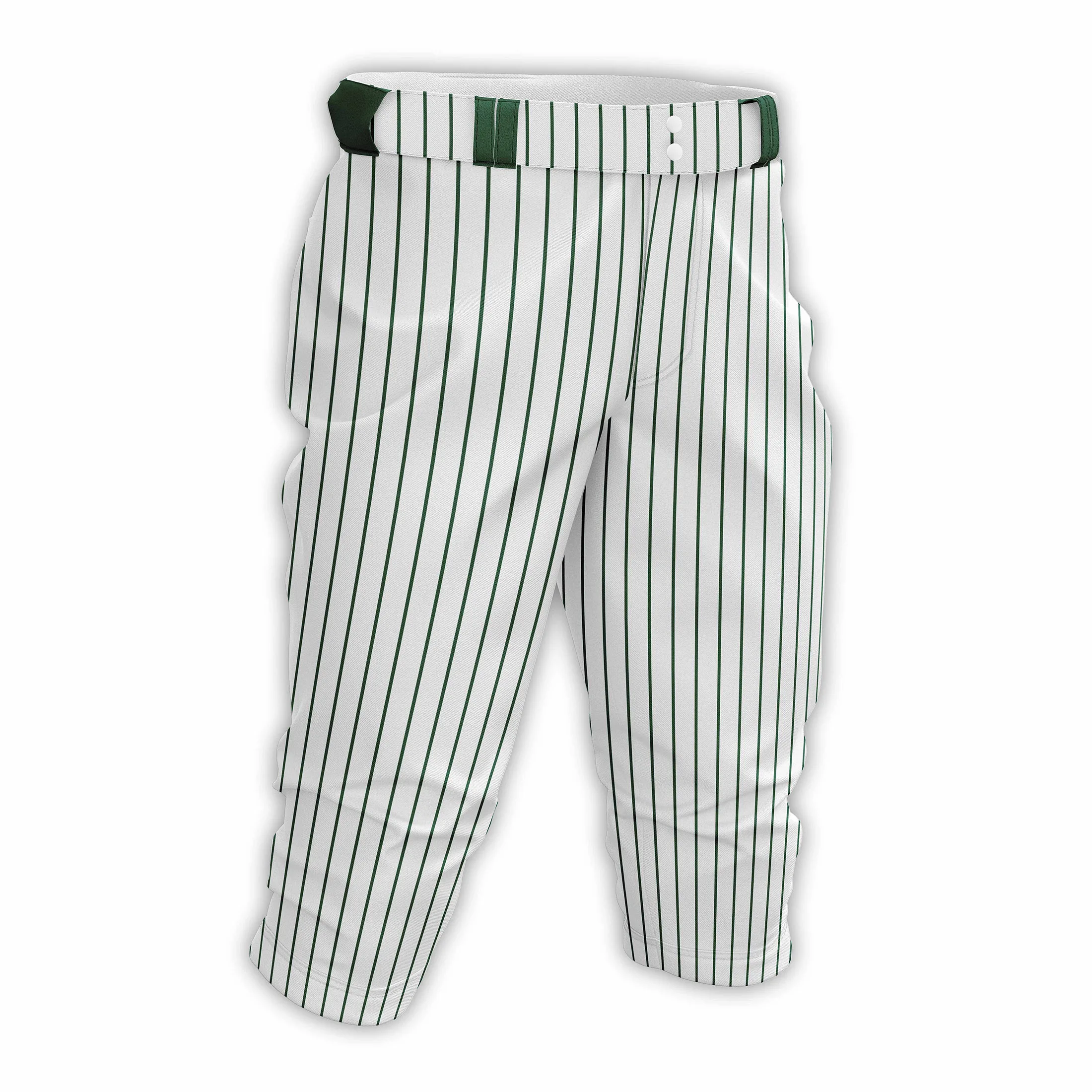 Affordable Striped Quality Baseball Middle Pants with Elastic Waistband Polyester Material Kid and Adult Sizes