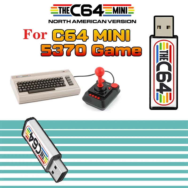 Spare Parts Accessories USB For C64 Mini Retro Game Console Plug And Play USB Stick U Disk Game Disk With 5370 - AliExpress