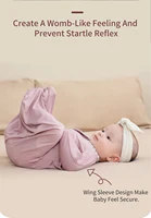 Modal high elastic baby surrender style shock-absorbing newborn swaddle cloth baby bag, anti kick cover blanket sleeping bag