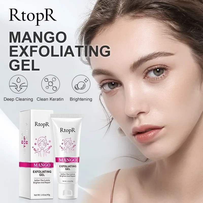 

RtopR Face Exfoliating Cream Deep Exfoliator Gel Moisturizer Mango Repair Facial Scrub Cleaner Whiteing Brighten Face Skin Care