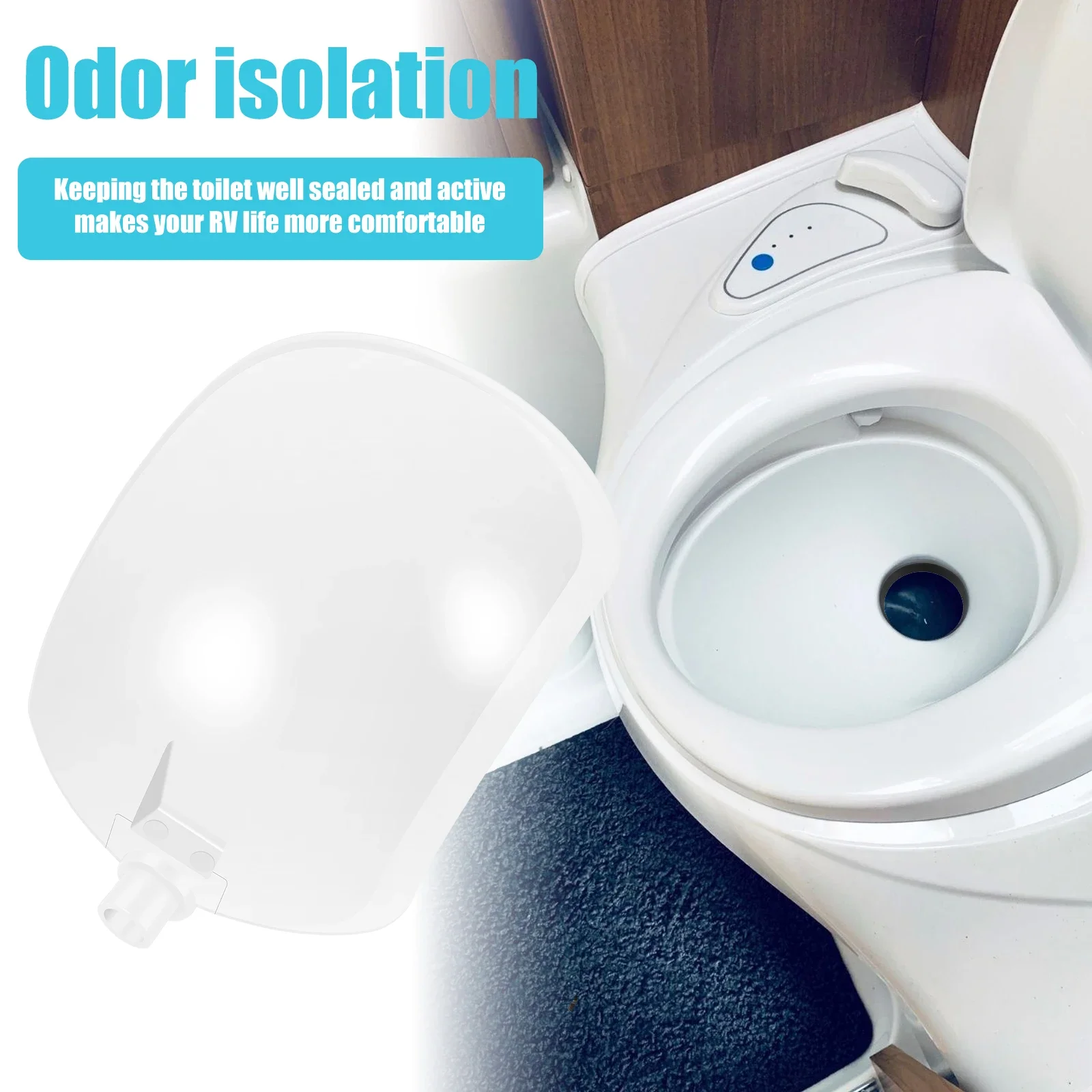 Toilet Flush Ball and Shaft Kit Leak Proof with Spring Cartridges Toilet Accessories Set for RV Bathroom Convenience