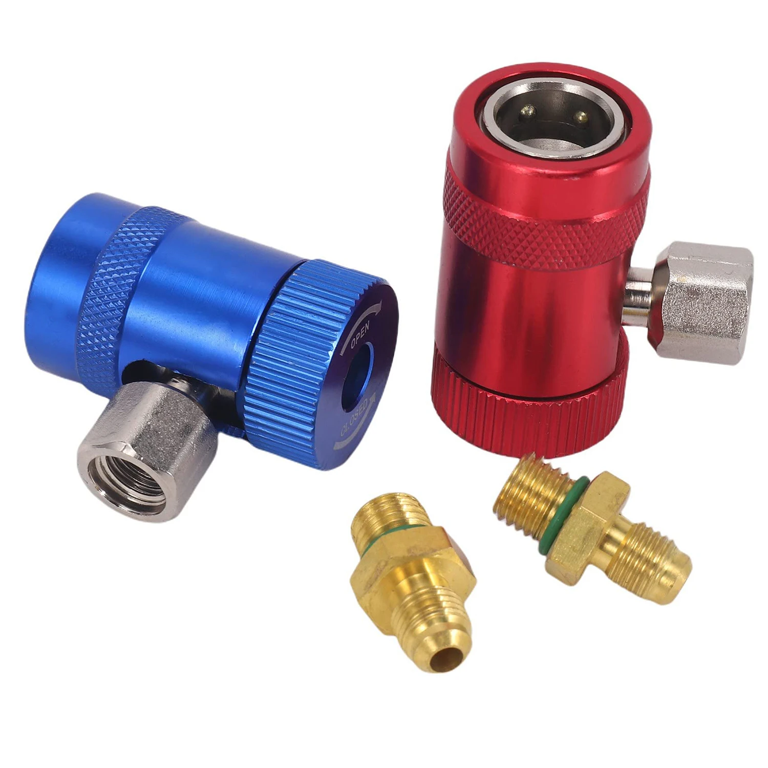 Freon R1234yf Auto Car Quick Coupler Connector Air Conditioning Refrigerant  Adjustable AC Manifold Gauge Brass Adapters - AliExpress
