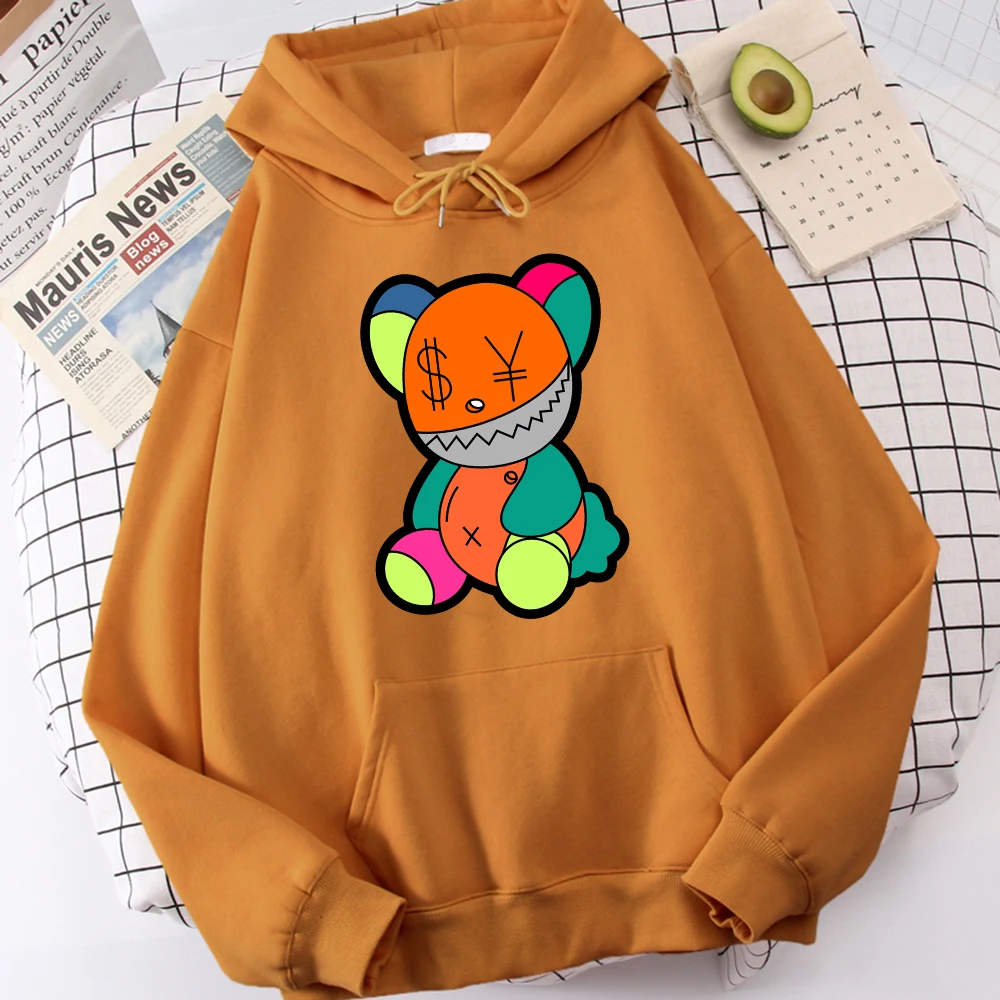 

В глазах марионетного медведя, есть только деньги, толстовки, мужской уникальный мягкий свитшот, теплый уличный Топ, забавный графический худи для мужчин