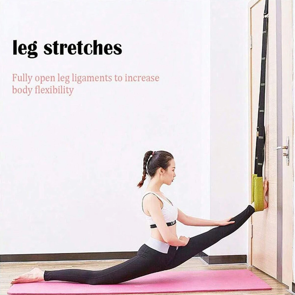 Yoga Belts Dance Lower Waist Training, Back Bend Assist Flexibility Stretching Leg Stretcher Strap for Ballet Dancing Equipment