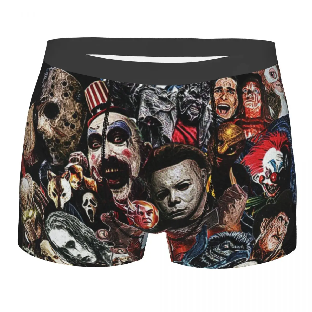 

Custom Halloween Horror Movie Character Underwear Men Breathable Boxer Briefs Shorts Panties Soft Underpants For Male