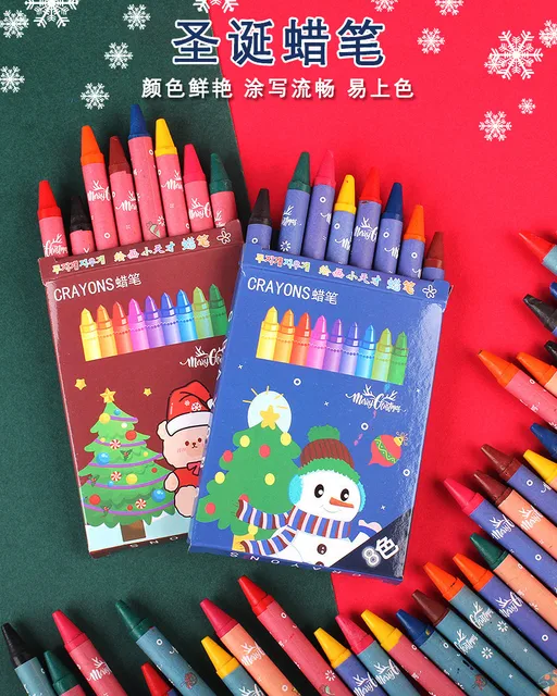 8/12 Color Set Cute Non-Toxic Wax Crayon Child Kawaii Pastels Graffiti Pen  Kids Student Painting Drawing Art Supplies Stationery - AliExpress