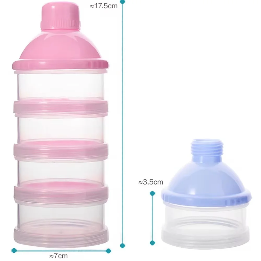 4 compartment portable milk powder box container toddler baby snack food storage box formula milk dispenser powder bottle portable food storage box,baby food storage containers,baby milk powder dispenser