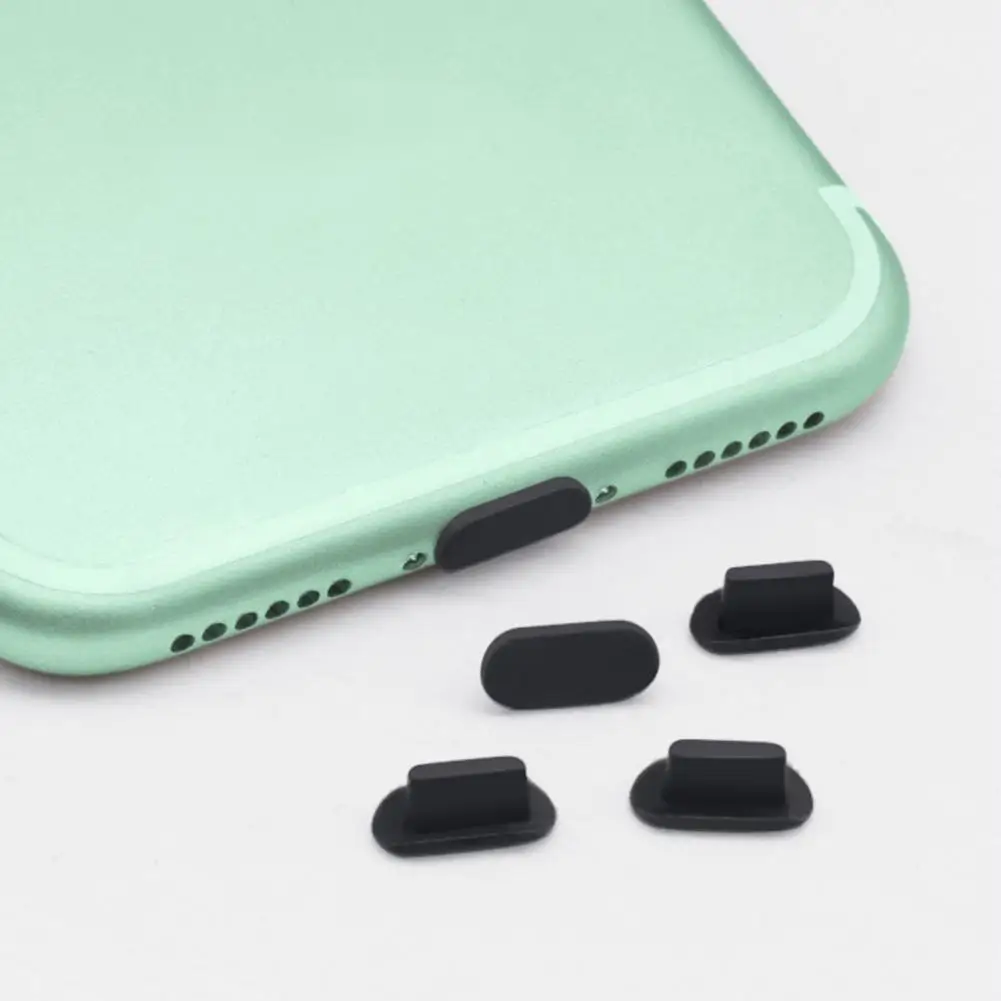 Dust Plug Silicone Port Stopper For Iphone 14 13 12 Ios Charging Port Plug Detachable Anti Dustproof Cover Protector Plugs Cap