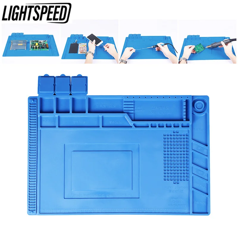 

Silicone mat Soldering Pad Platform Working-Mat Soldering-Station-Repair Heat-Resistant BGA ESD Insulator-Pad Maintenance