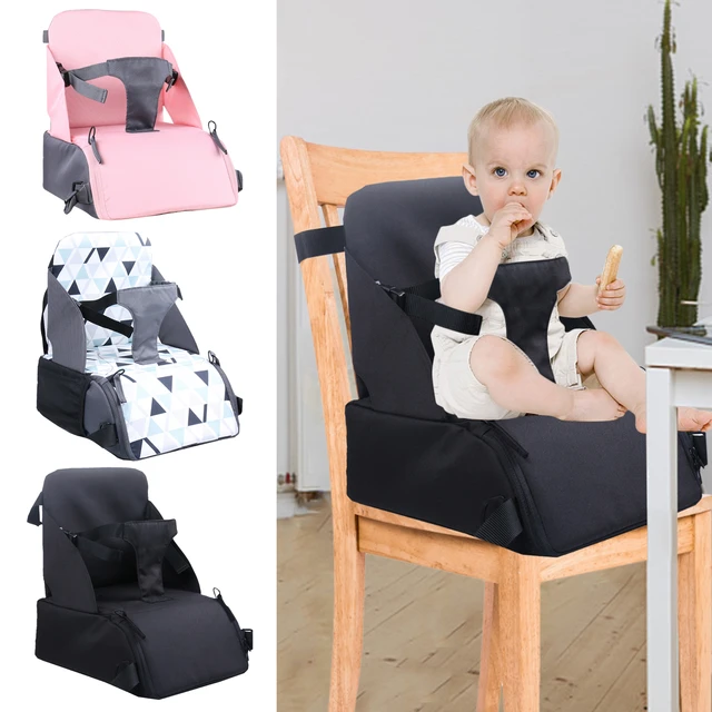 Asiento Elevador De Viaje Ligero Con Correa De Seguridad Ajustable Para  Mesas De Comedor Para Niños Pequeños, Almohadilla Antideslizante Extraíble  Para Comer - Elevadores De Asiento - AliExpress