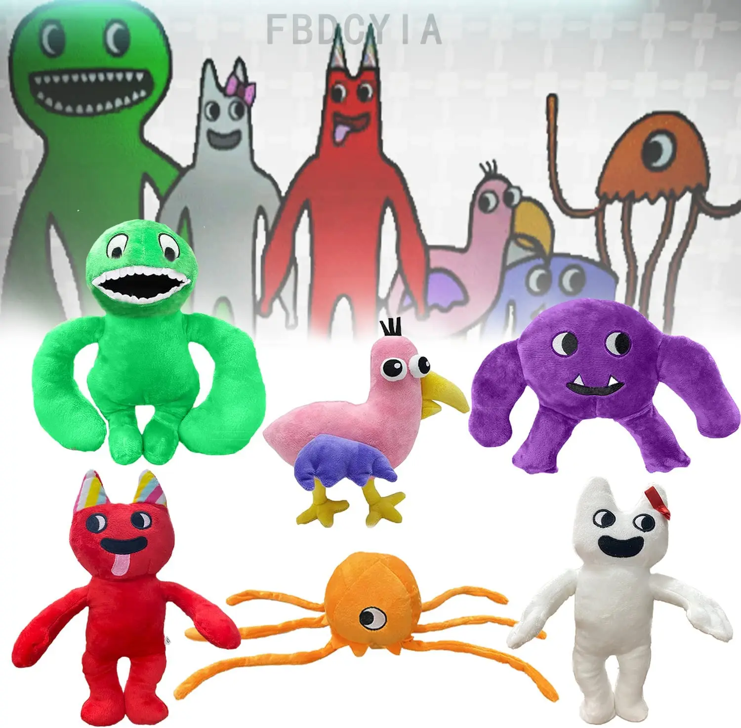 11PCS Garten of Banban Plush Toy Horror Game Rainbow Friend Chapter 2  Cartoon Character Soft Comfortable Plush Doll Gift for Kid - AliExpress