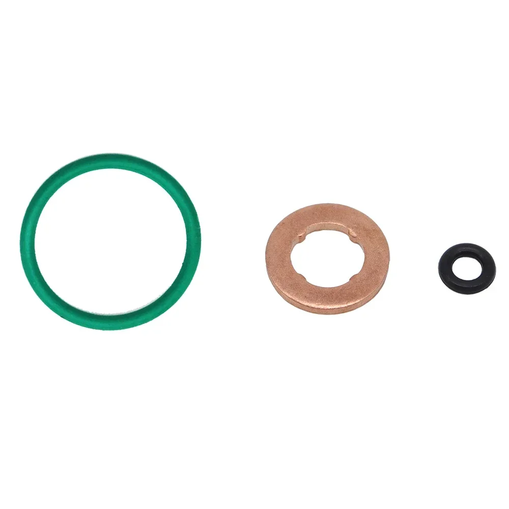 Set of 6 Fuel Injector Nozzle Repair Kits with Copper Gaskets and O-ring Seals