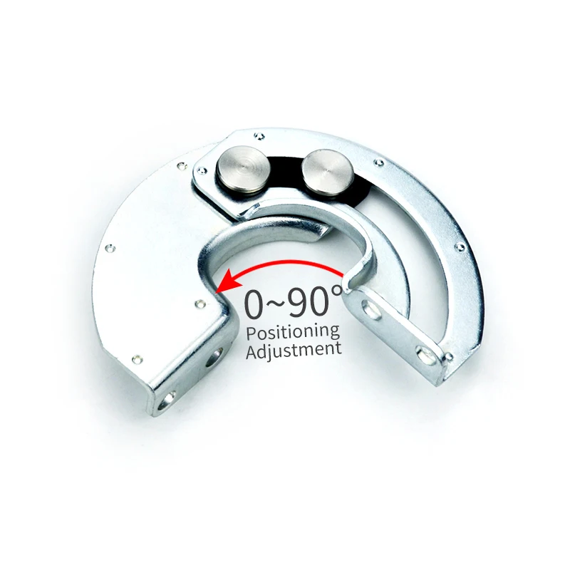 Damped 90-Degree Sliding Rotary Limit Hinge Semi-Circular Arc Sectorial Hidden Industrial Hinge HL119