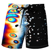 Classic Vertigo Pattern 3D Print Beach Short Pants Mens Rainbow Shorts Swim Trunks Kid Summer Board Shorts Funny  Mens Clothing  2