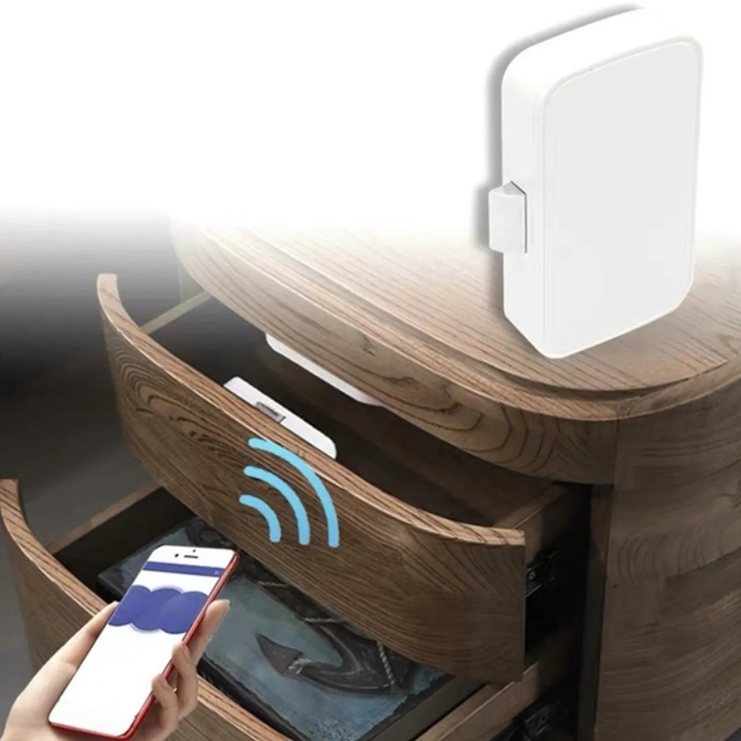 Anti-Theft APP bluetooth Drawer Lock Wireless Smart Security Lock Keyless Invisible Child Safety Cabinet Locks Switch for Home O