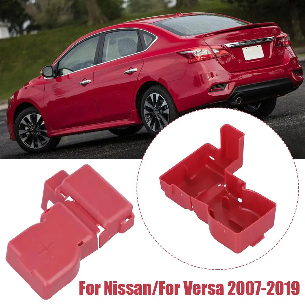 HAOTOM Positive Battery Terminal Cover For Nissan Sentra, Altima, Rogue & More - Red Cable Connector Cap