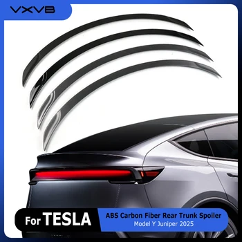 Tesla Model Y Juniper 2025 Rear Trunk Spoiler – ABS Carbon Fiber Rear Wing Lip, Auto Exterior Modification Accessory 1