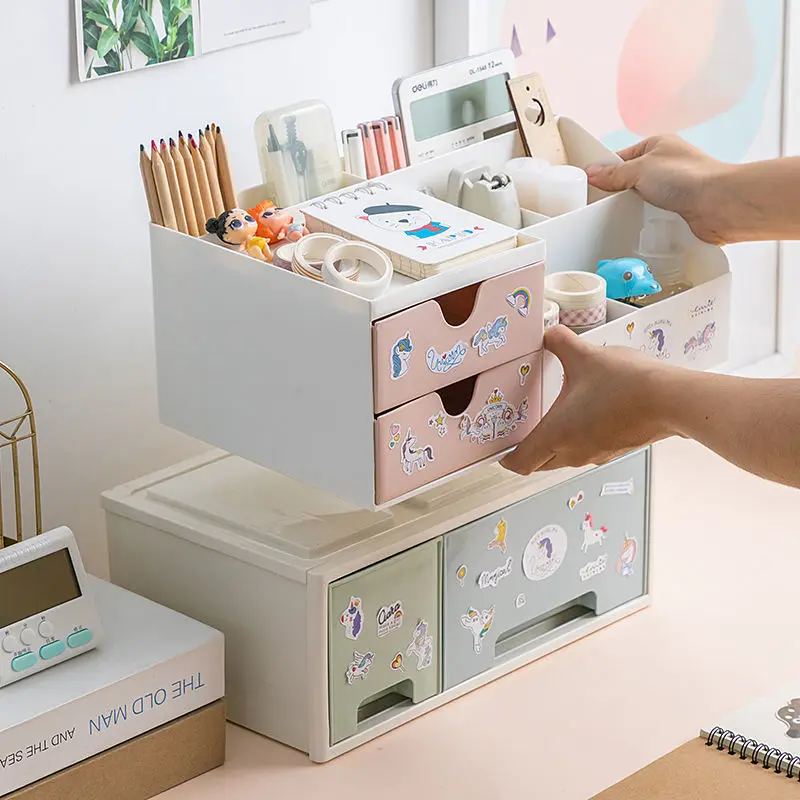 Small Desk Organizer with Drawer