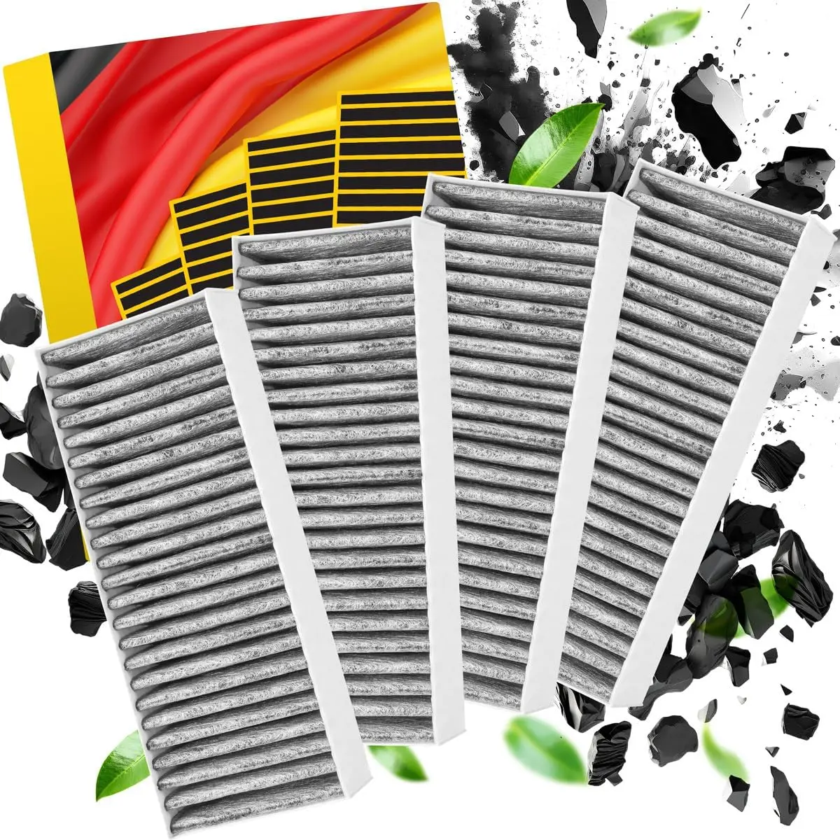 Description Picture 3 of itemCarbon Cooker Hood Filters For Bosch 17004811 HEZ9VRUD0 Siemens 17004796 HZ9VRCR0 Neff 17004806 Z821VR0 Gaggenau CA282111